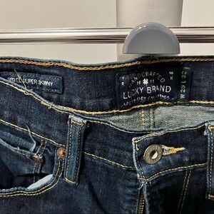 Lucky Brand Rebel Super Skinny Mens Dark Wash Jeans Size 29x32